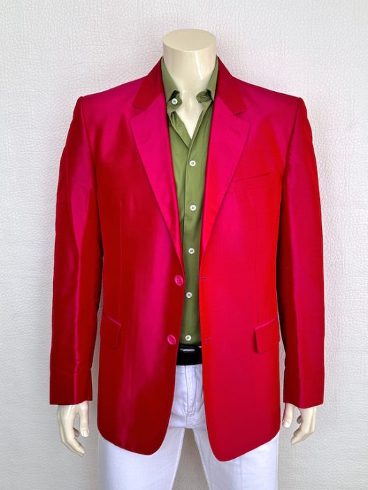 VTG Gianni Versace Couture fuchsia Silk Jacket