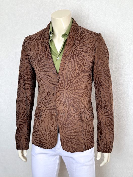 RARE Roberto Cavalli Printed Suede Jacket