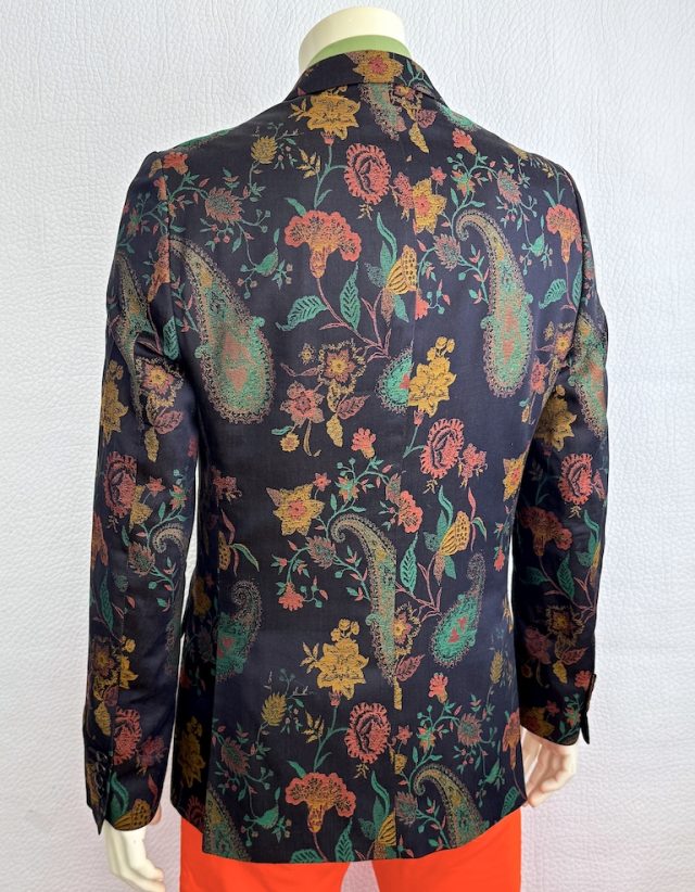 Etro Runway Floral Print Jacquard Blazer