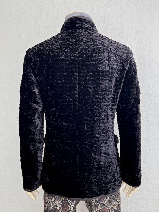 RARE Giorgio Armani Runway Mao Collar Velvet Jacket