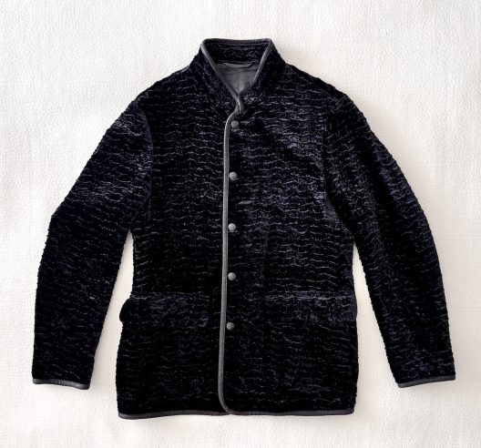 RARE Giorgio Armani Runway Mao Collar Velvet Jacket