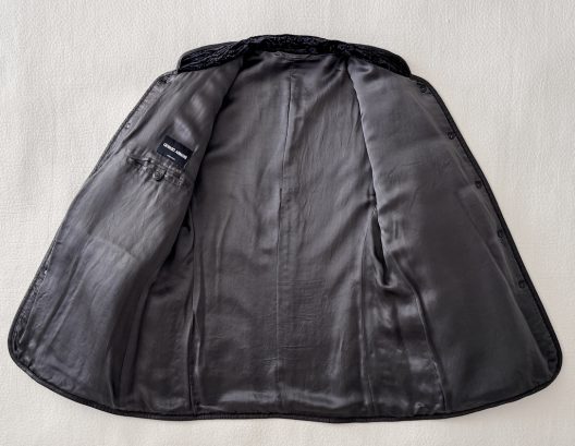 RARE Giorgio Armani Runway Mao Collar Velvet Jacket