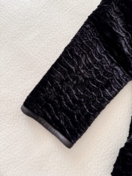 RARE Giorgio Armani Runway Mao Collar Velvet Jacket