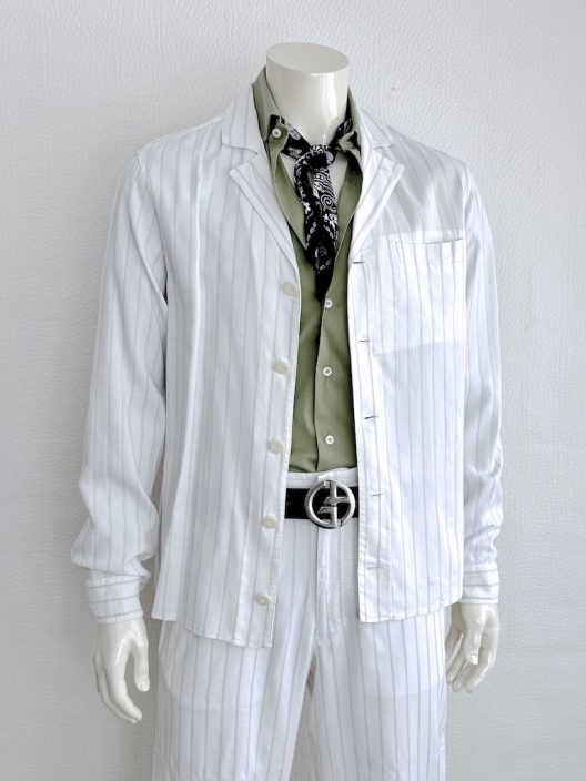 RARE Giorgio Armani White Striped Suit
