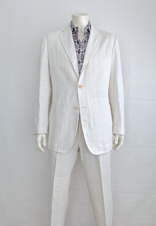 Loewe Off-white Linen Suit