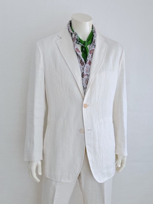 Loewe Off-white Linen Suit