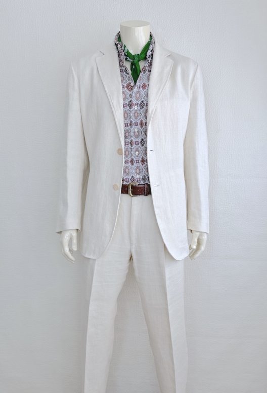 Loewe Off-white Linen Suit