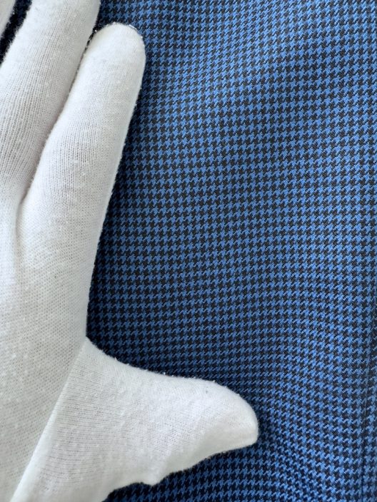 Prada Virgin Wool-Silk Pants, Vichy Print