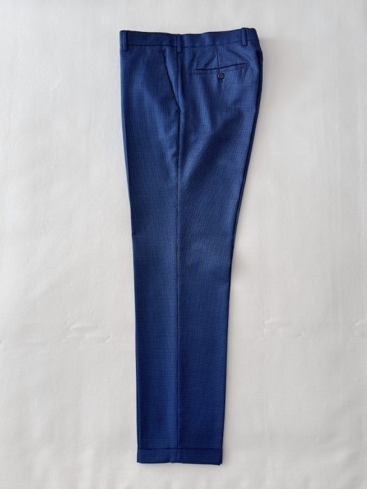 Prada Virgin Wool-Silk Pants, Vichy Print