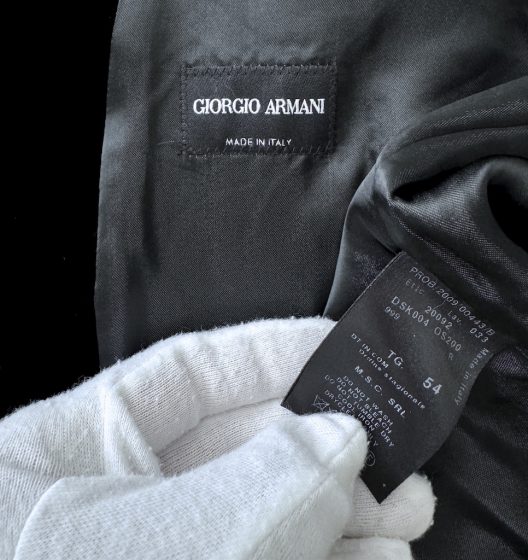 Giorgio Armani Black Velvet Waistcoat