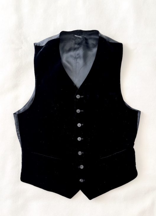 Giorgio Armani Black Velvet Waistcoat