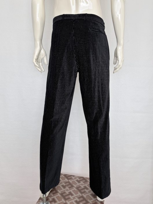 Armani Collezioni Striped Velvet Trousers