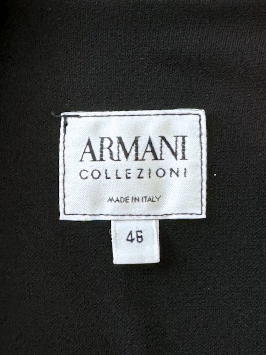 Armani Collezioni Black Draped Dress