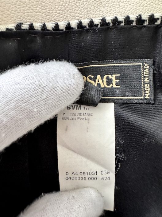 Versace Prince of Wales skirt