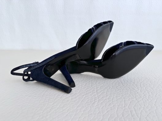 Giorgio Armani Velvet, Lace and Rhinestone Heeles Shoes