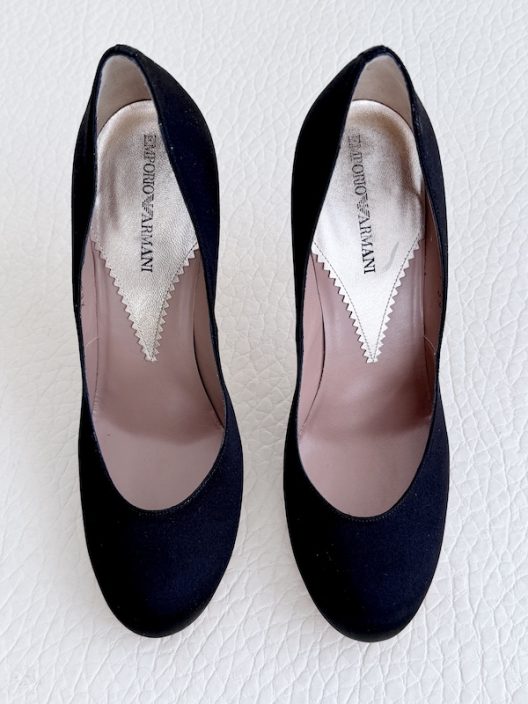 Emporio Armani Satin Heeles Shoes