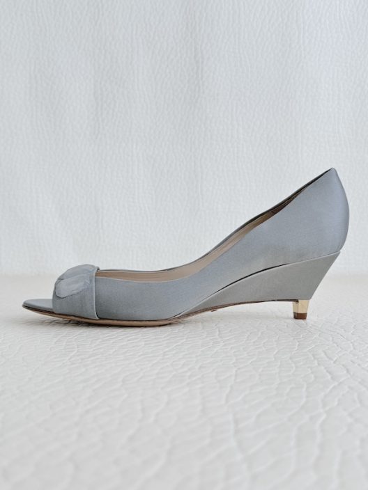 Emporio Armani Satin Wedge Shoes