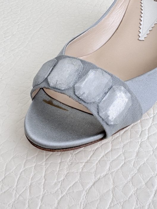 Emporio Armani Satin Wedge Shoes