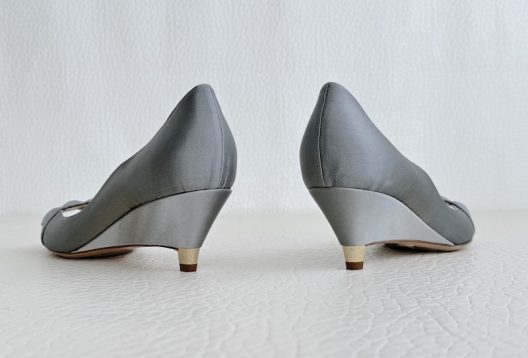 Emporio Armani Satin Wedge Shoes