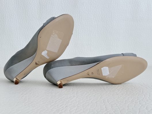 Emporio Armani Satin Wedge Shoes