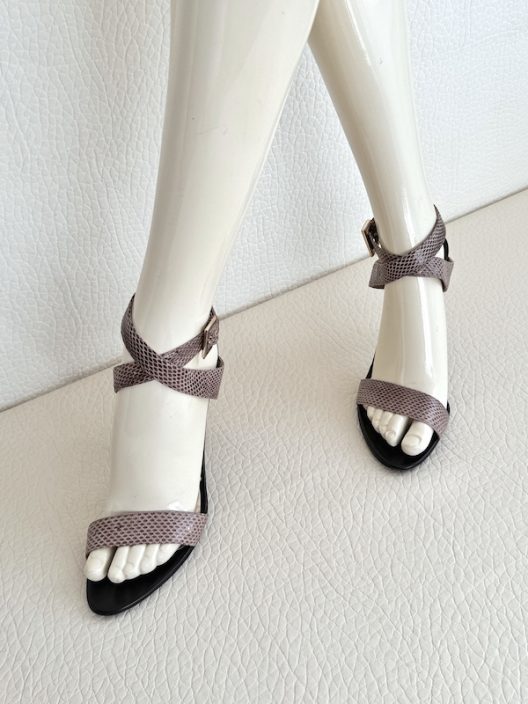 Giorgio Armani Python heel sandals