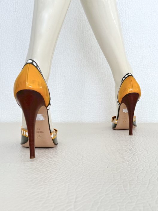 Emporio Armani Runway Patent leather High Heel Shoes