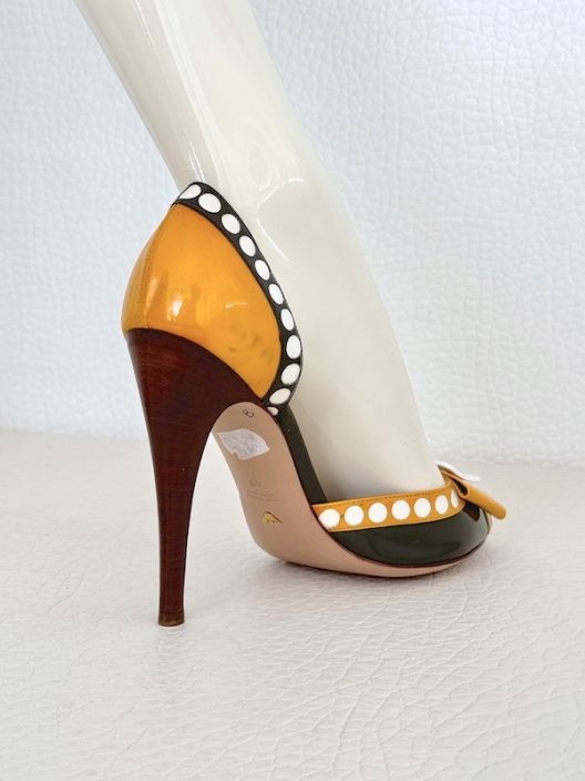 Emporio Armani Runway Patent leather High Heel Shoes