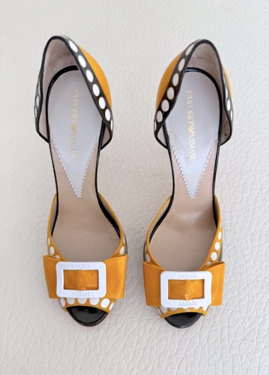 Emporio Armani Runway Patent leather High Heel Shoes