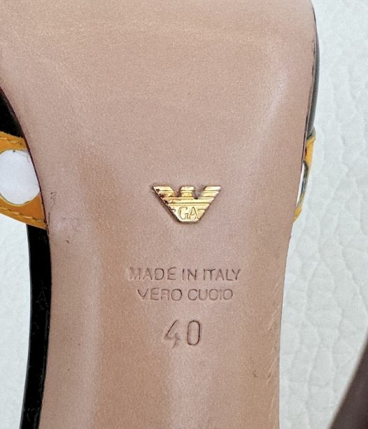 Emporio Armani Runway Patent leather High Heel Shoes