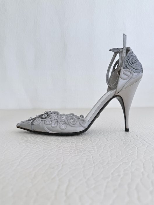 Giorgio Armani Satin and Rhinestones High Heel Shoes