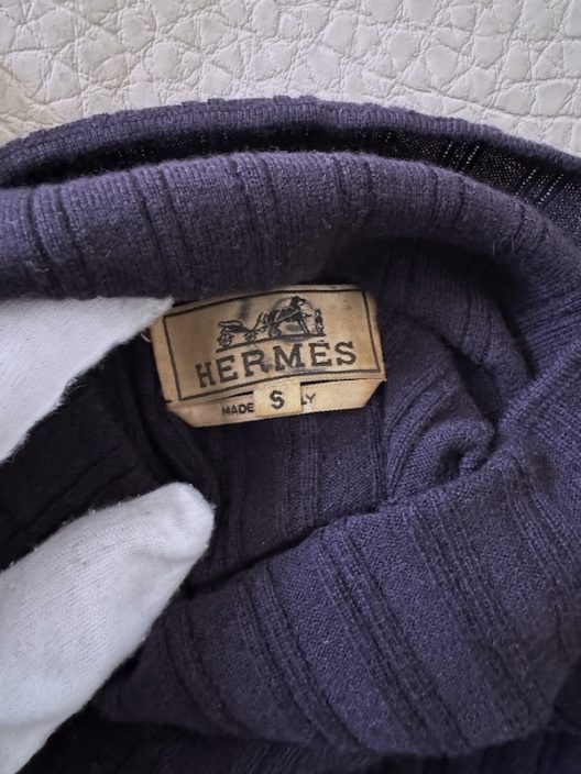 Hermes Cashmere Turtleneck Polo
