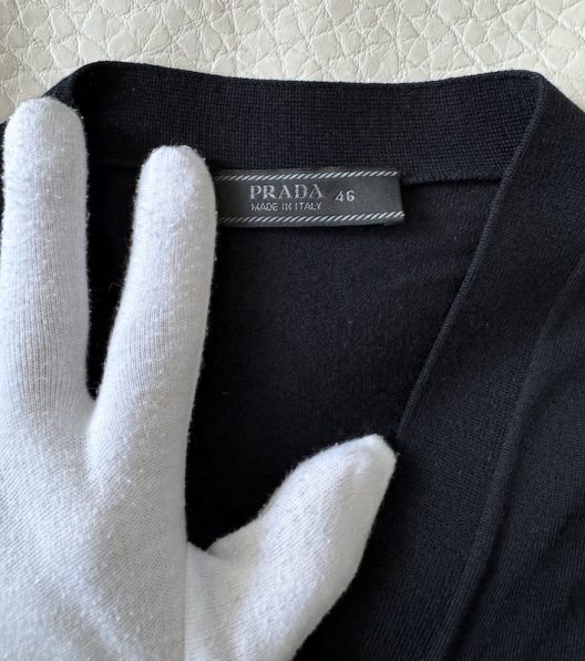 Prada Black Wool Cardigan