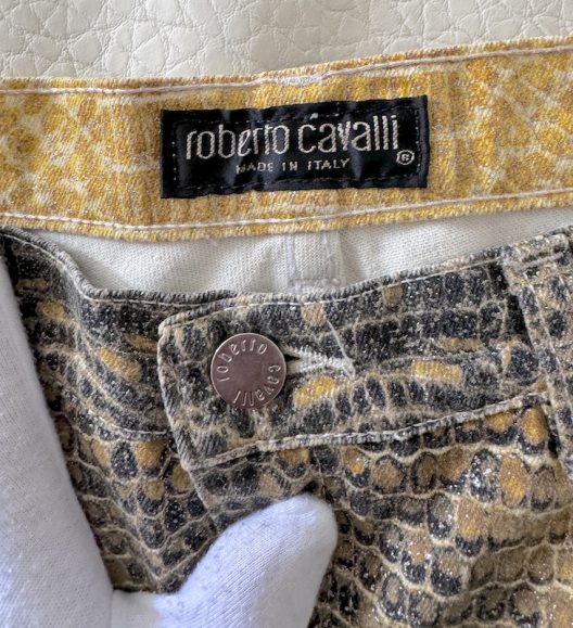 Roberto Cavalli Animal Print Jeans