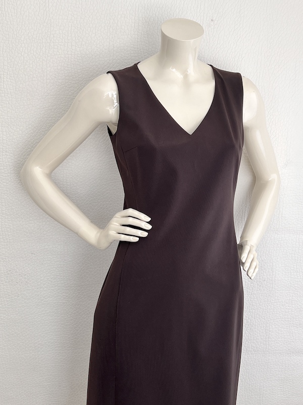 Prada Icon Brown Technical Fabric Dress