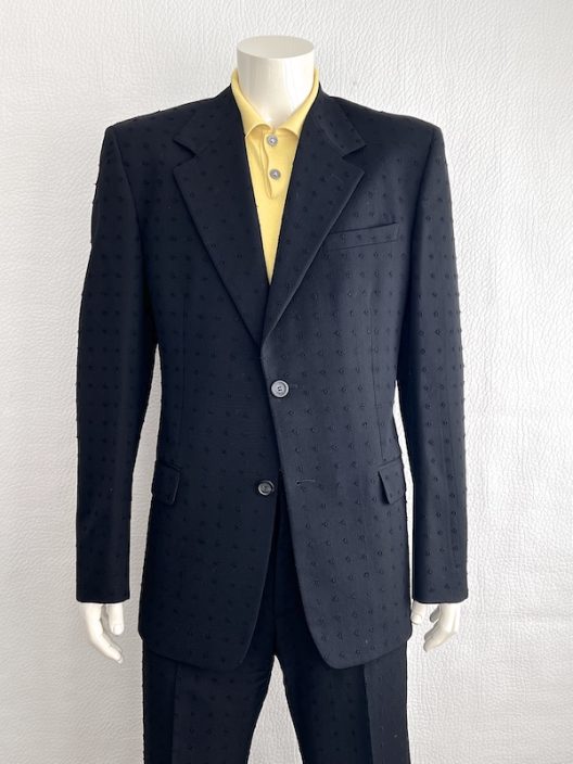VTG Gianni Versace Couture Black Suit S/S 94