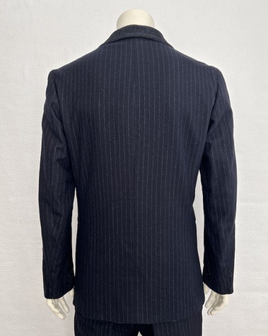 RARE Bottega Veneta Slim Fit Striped Wool Suit