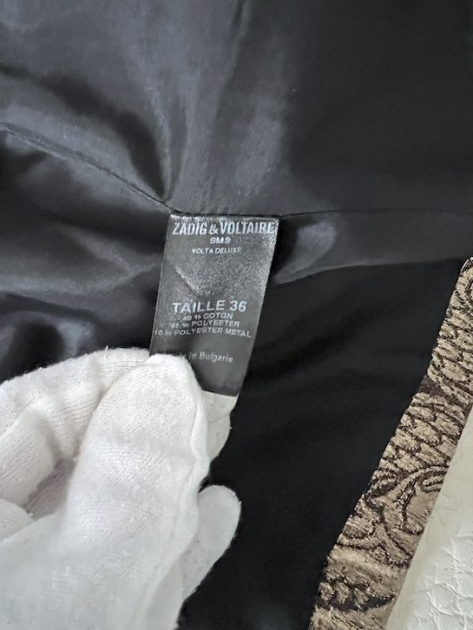 Zadig & Voltaire Gold Jacquard Deluxe Jacket