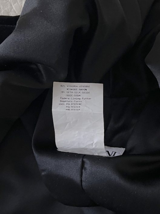 Armani Collezioni Black Velvet Blazer-Jacket