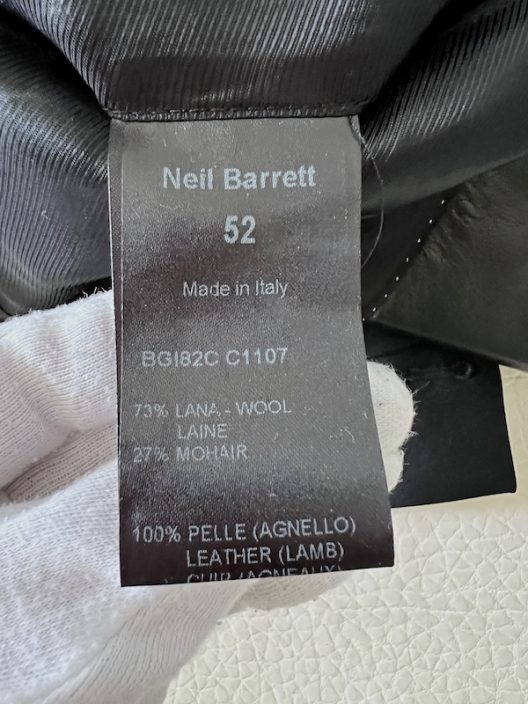 Neil Barrett Slim Wool-Leather Jacket