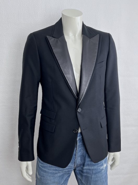 Neil Barrett Slim Wool-Leather Jacket
