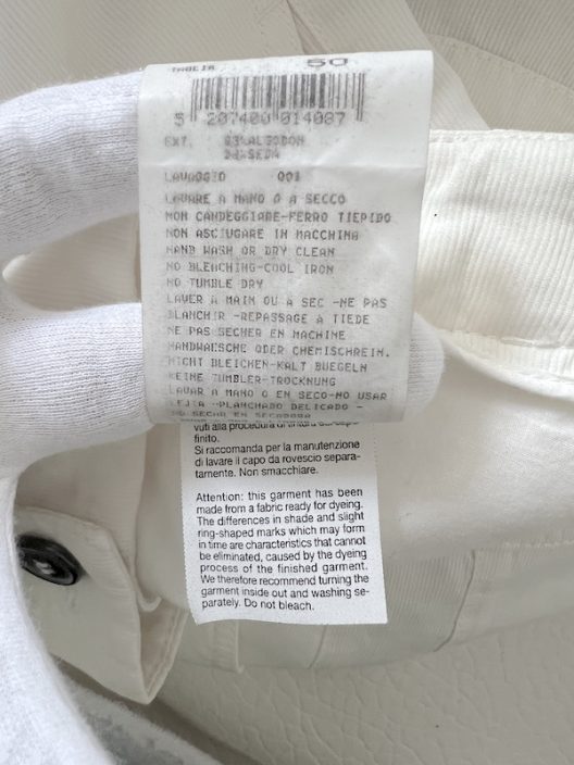 Giorgio Armani Off-white Wide-fit trousers