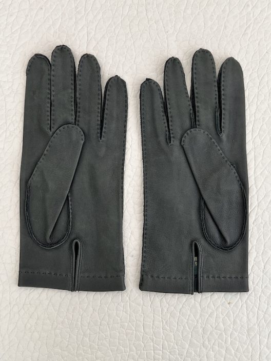 Sermoneta Dark Green Nappa leather gloves