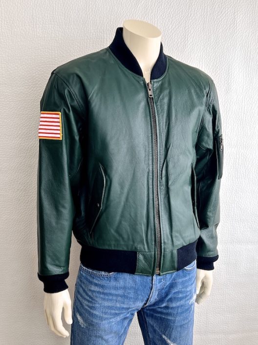 VTG Michael Hoban Leather Bomber Jacket