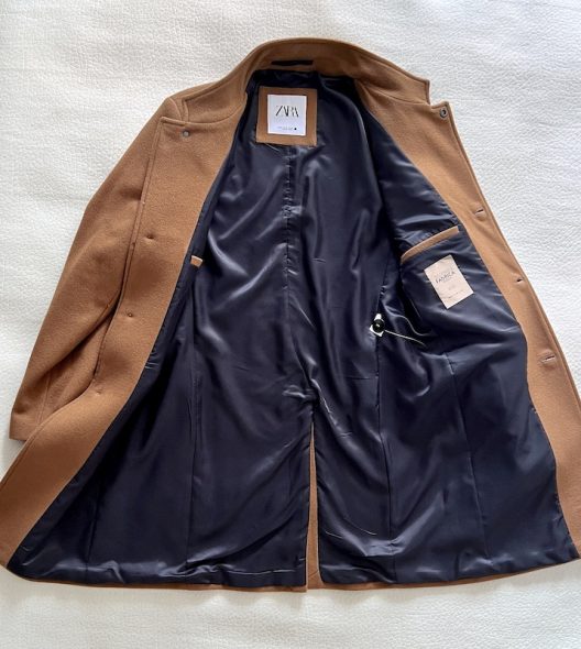 Zara Camel Wool Coat
