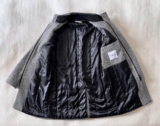 ZARA Round Neck Padded Coat