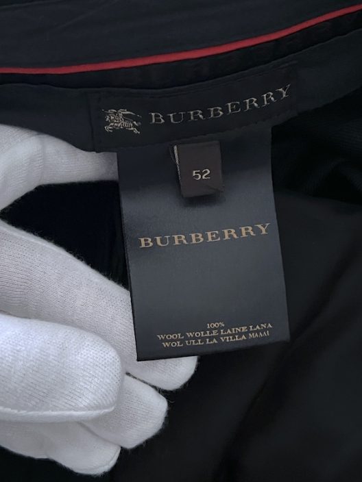 Burberry black wool pants
