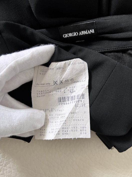 RARE Giorgio Armani Black Trousers