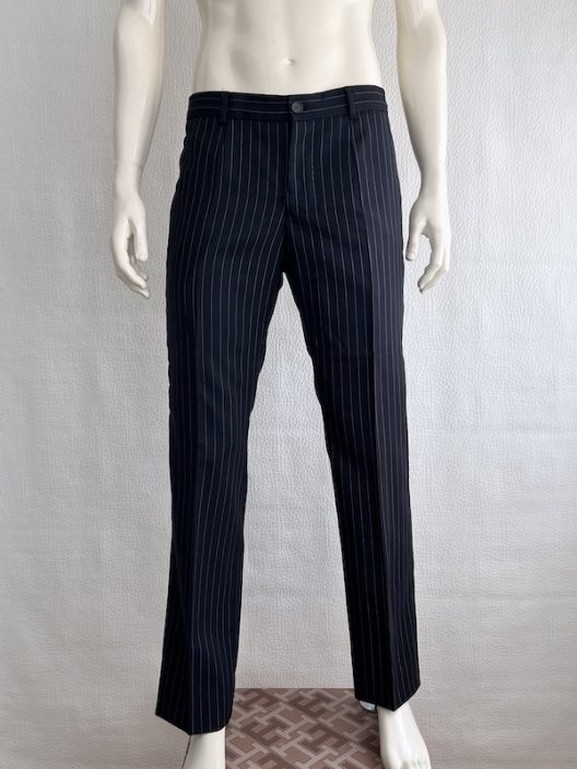 Burberry Striped Wool Pants