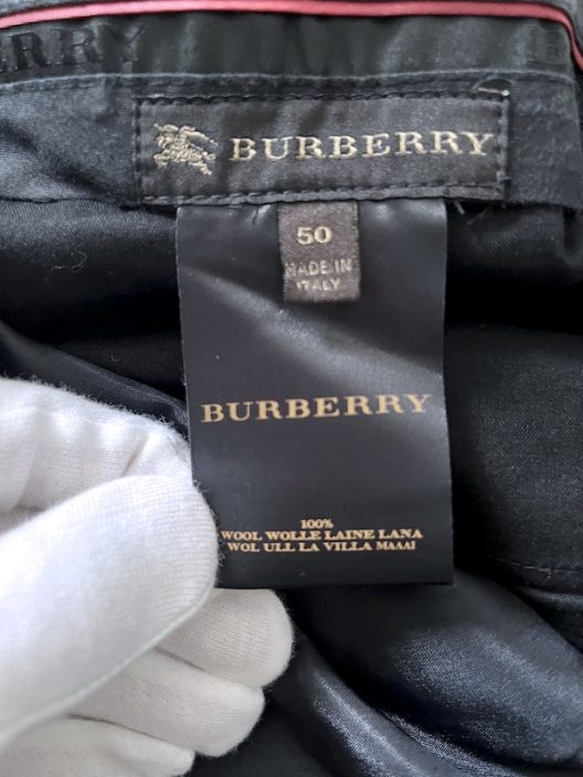 Burberry Striped Wool Pants