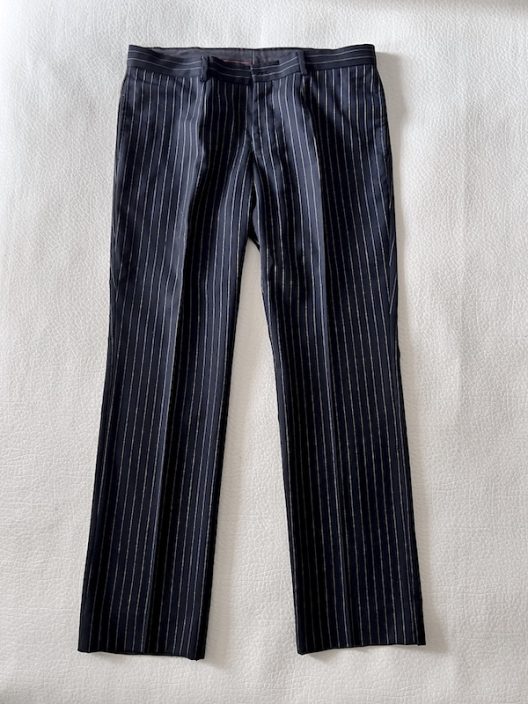 Burberry Striped Wool Pants
